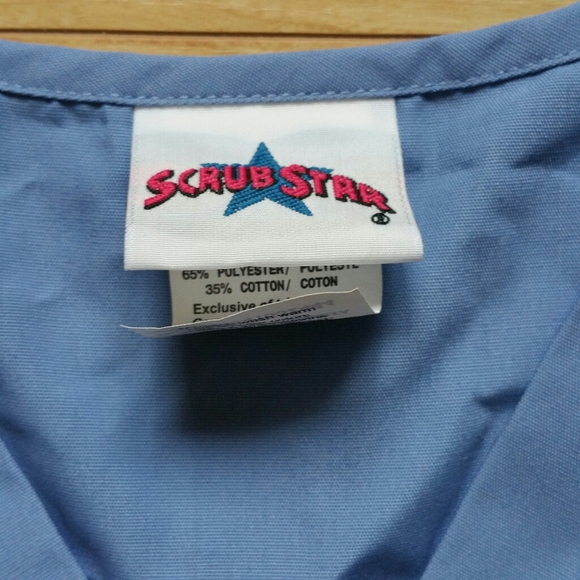 NEW blue scrub XS Scrub Star - Picture 2 of 3